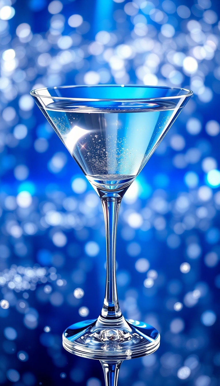 iPhone Glamorous Cocktail Glass Sleek Background